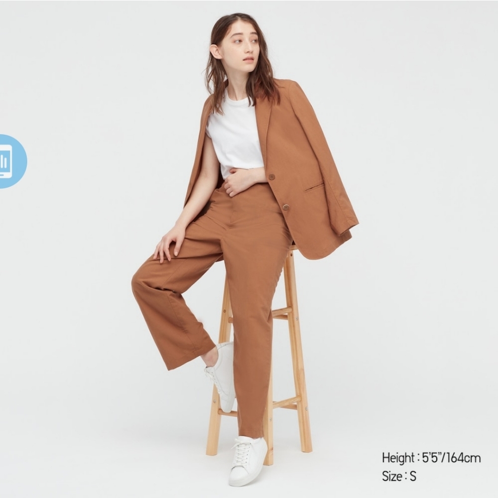 Uniqlo Linen Blend STRAIGHT PANTS -Size M-NEW